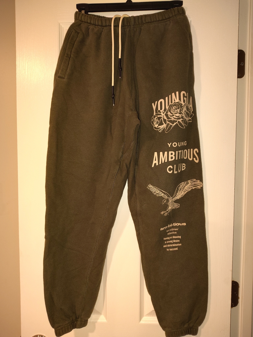 YoungLA Olive Graphic Jogger Sweatpants